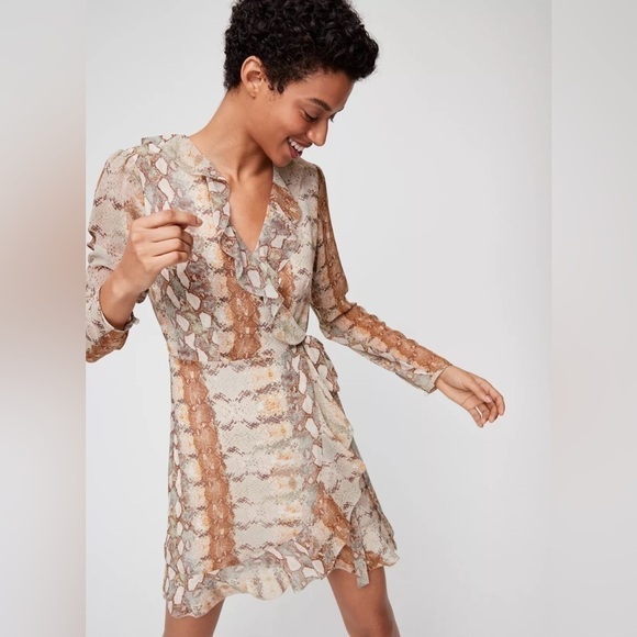 Aritzia Wilfred Louise Ruffle Dress - Picture 2 of 10